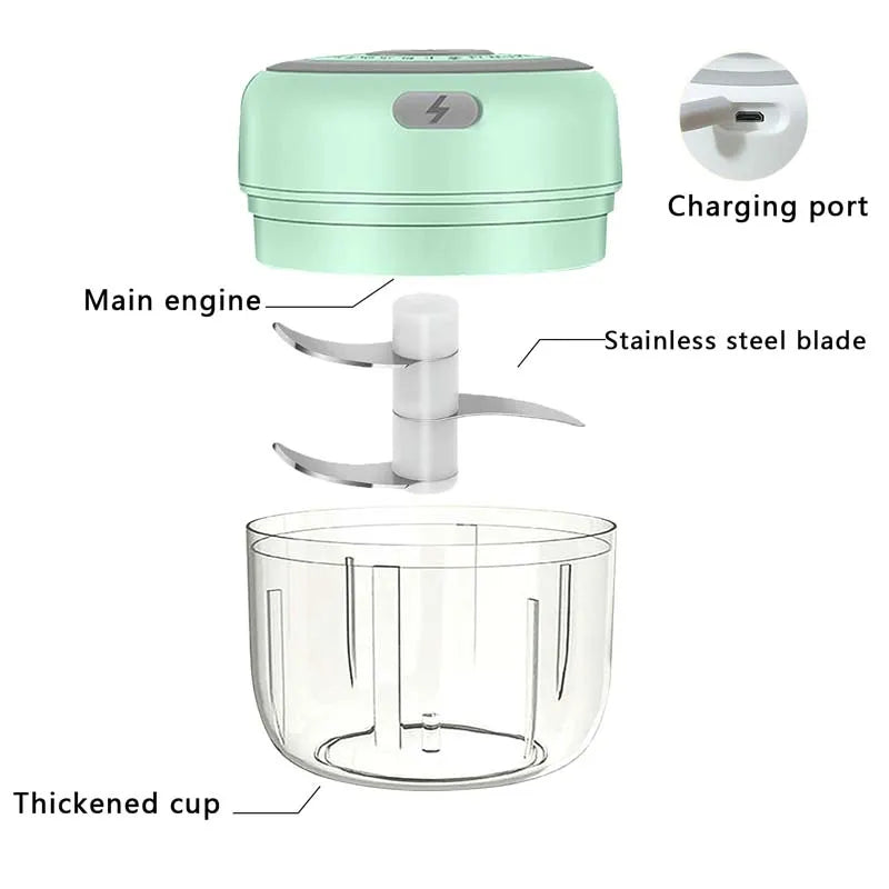 Mini Electric Garlic & Food Chopper 250ML