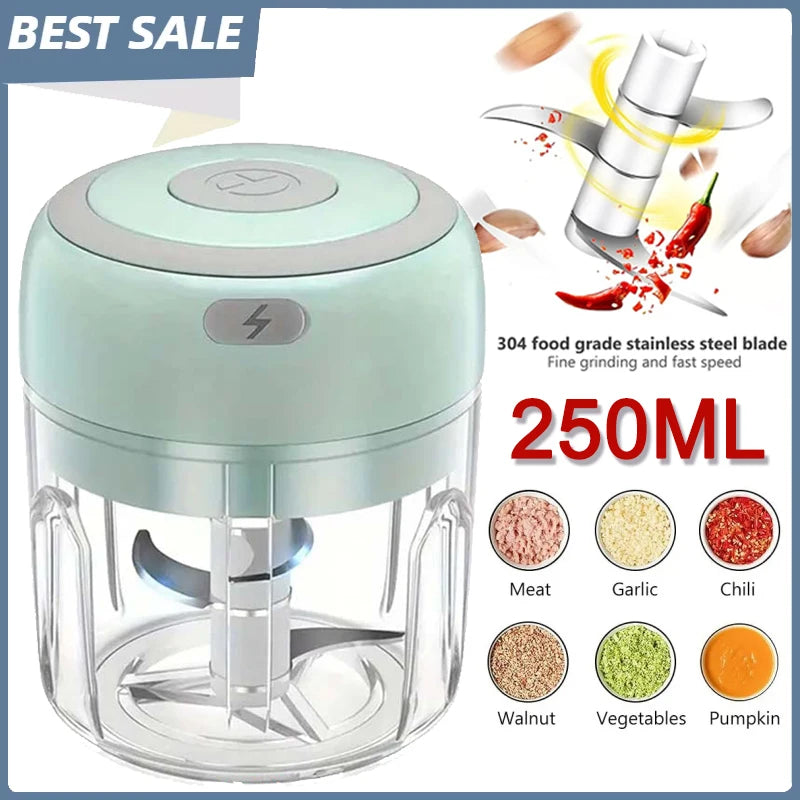 Mini Electric Garlic & Food Chopper 250ML