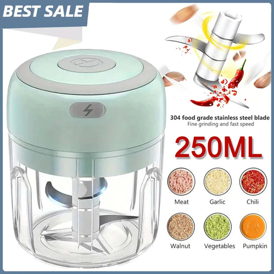 Mini Electric Garlic & Food Chopper 250ML