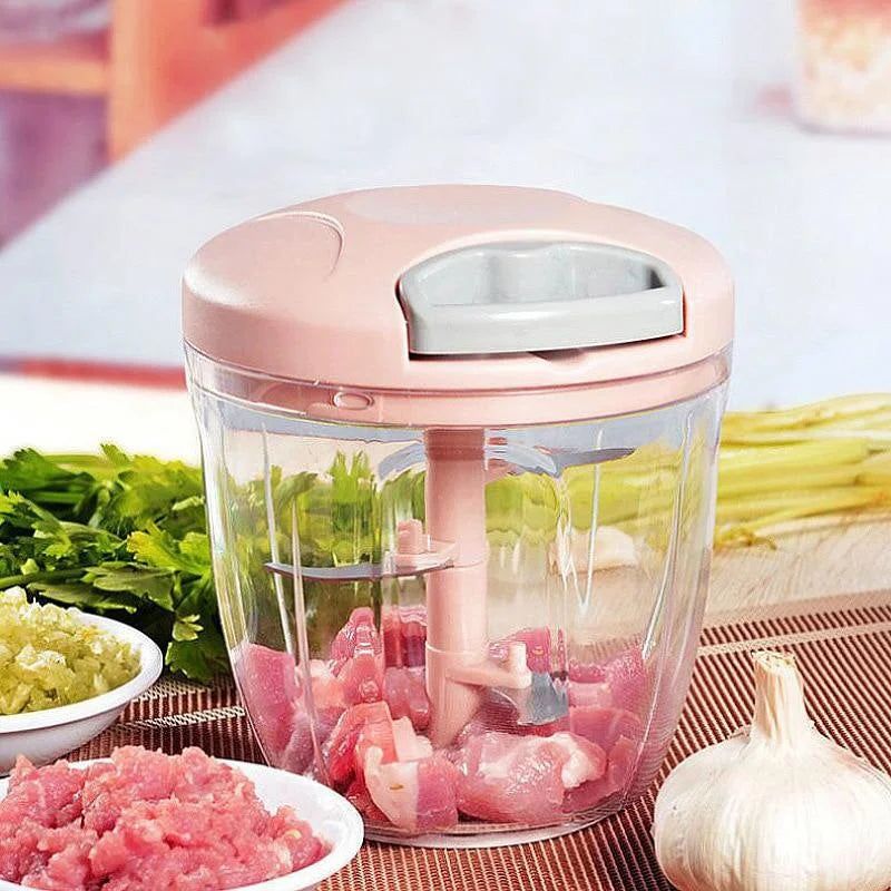 Manual Meat Mincer & Garlic Chopper – 500/900ML