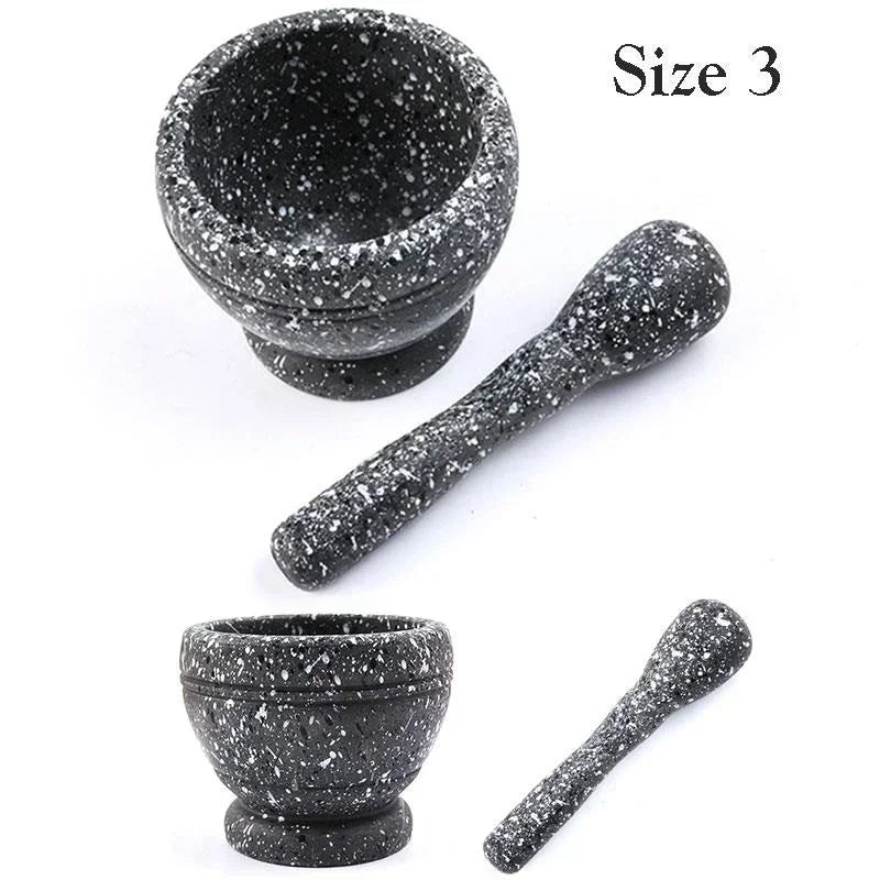 Kitchen Mortar and Pestle – Resin Spice Grinding Bowl