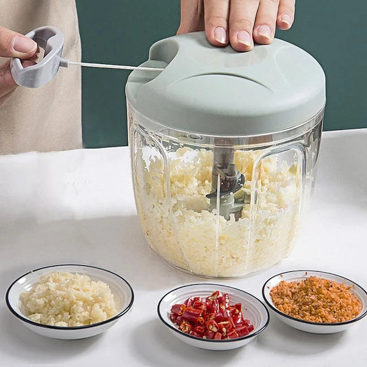 Manual Meat Mincer & Garlic Chopper – 500/900ML