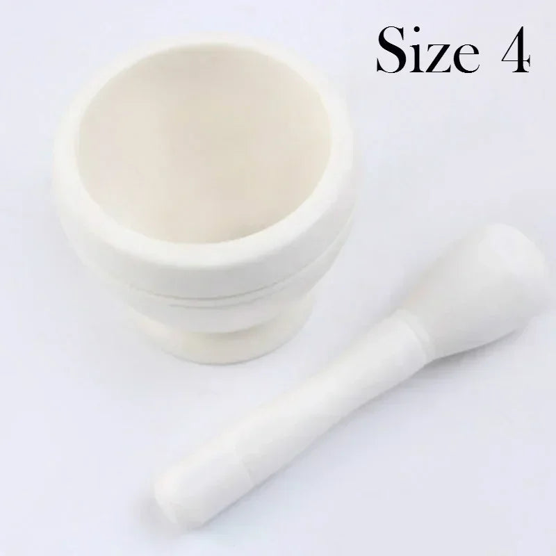 Kitchen Mortar and Pestle – Resin Spice Grinding Bowl